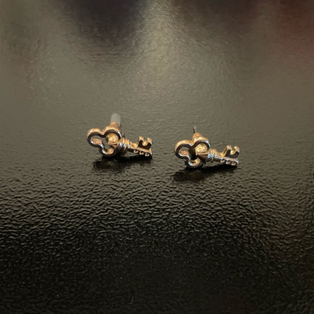 Key Earrings, 2pc set